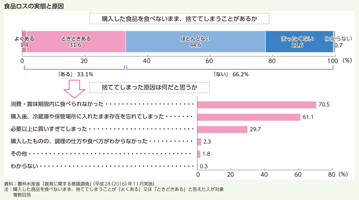 食品ロスの実態と原因