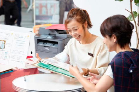 まるのうち保健室でのフィードバック