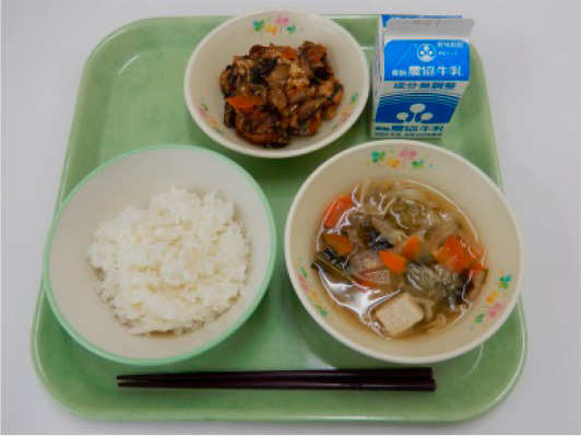 「ふしの日」のメニューの例（かつお大トロ丼、かつおだしを味わうすまし汁）