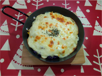 あけたらHOTなホタテのグラタン