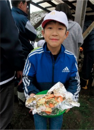 小学生が作ったピザ