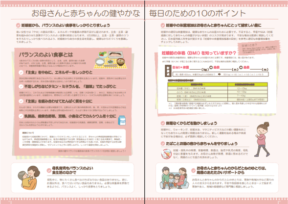 お母さんと赤ちゃんの健やかな毎日のための１０のポイント