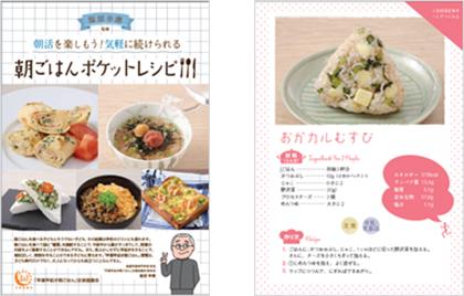 朝ごはんポケットレシピのある1ページ