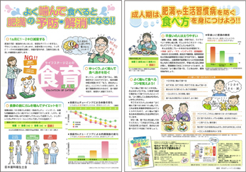 「ライフステージごとの食育」ポスター（成人期）