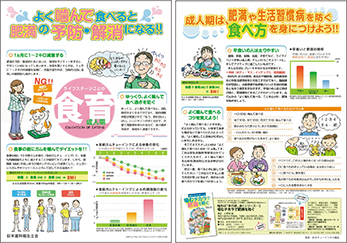 「ライフステージごとの食育」ポスター（成人期）