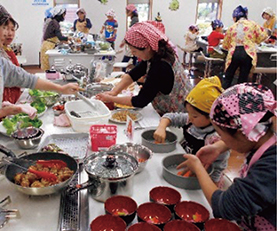 在来作物を使った親子料理教室