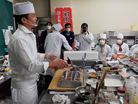 調理師専門学校での伝道師食育教室