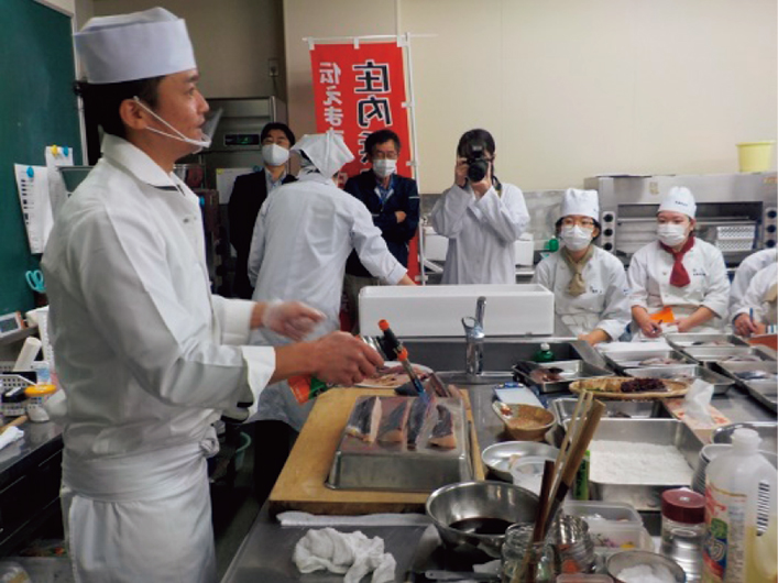 調理師専門学校での伝道師食育教室