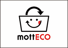 コンテストでネーミングの大賞を受賞した「mottECO」のロゴマーク