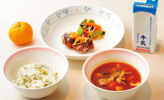 「ふじっぴー給食」モデル献立