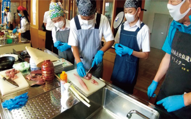 中学校での伝道師食育教室