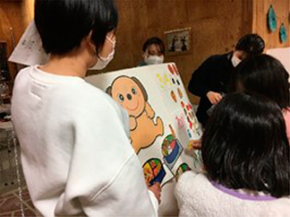 子供食堂での食育指導の様子