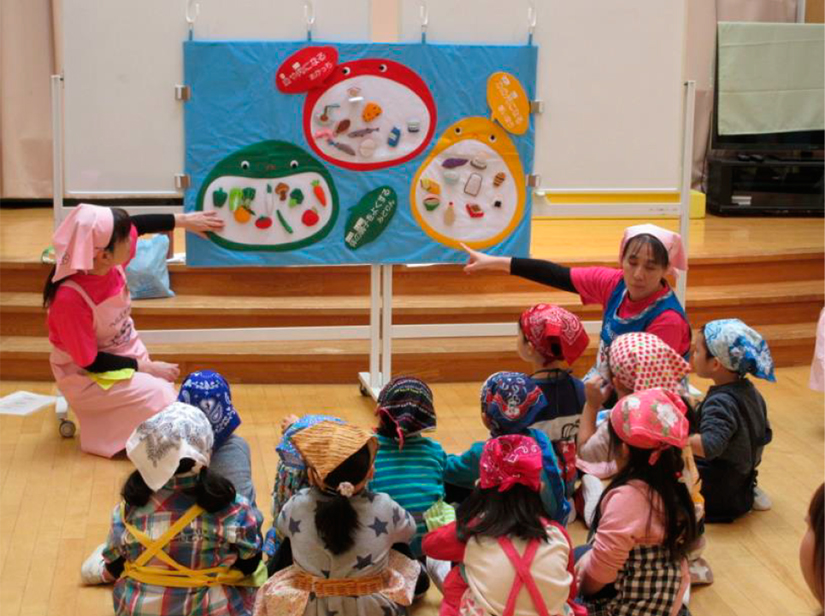 「こども食育レッスン1・2・3♪」の様子