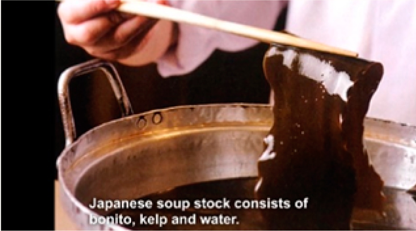 日本食のメリットに関するビデオメッセージ