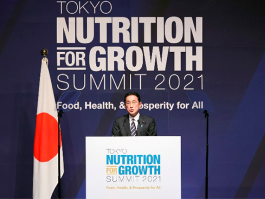 内閣総理大臣による開会スピーチ（写真提供：内閣広報室）