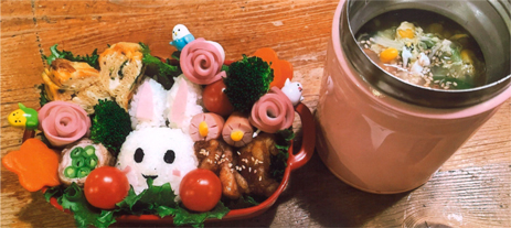 「全国こどものための愛情弁当コンテスト」最優秀賞 作品名：お花畑弁当