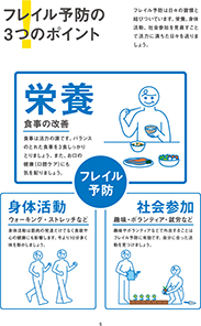 地域高齢者のフレイル予防の推進に向けた普及啓発用パンフレットの表紙