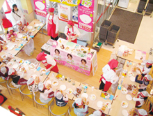 スーパーでのサンドイッチ教室