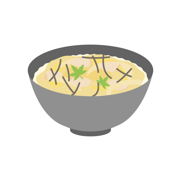 親子丼　2つ（副菜1つ、主菜2つ）