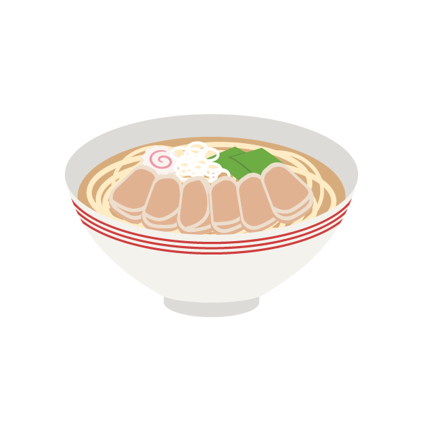 チャーシューメン　2つ（副菜1つ、主菜1つ）