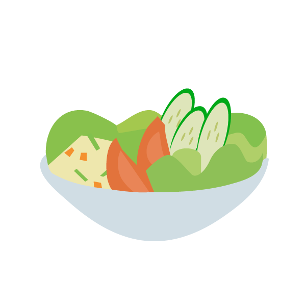 レタスときゅうりのサラダ　1つ