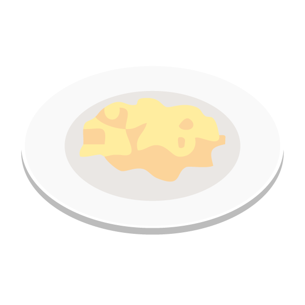 スクランブルエッグ（オムレツ）　2つ