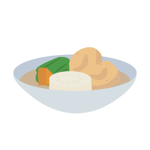 がんもどきの煮物　2つ（副菜1つ）