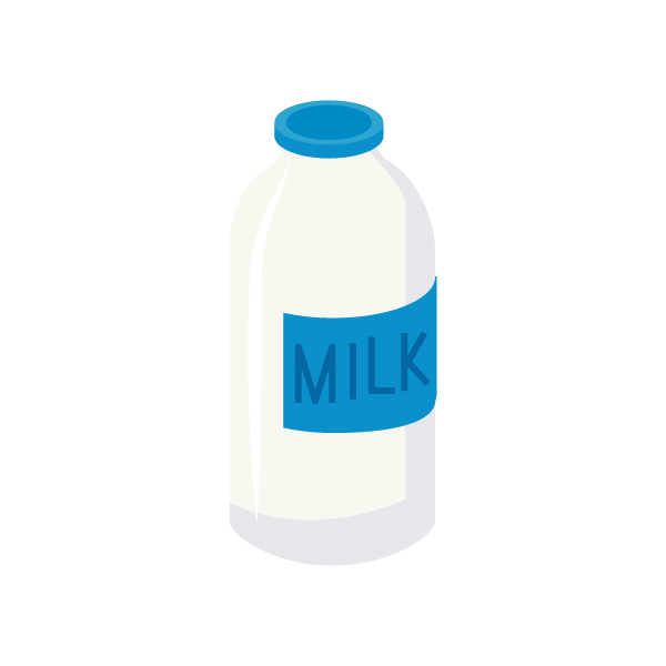 牛乳　2つ