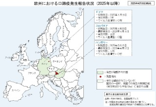 250418欧州口蹄疫地図