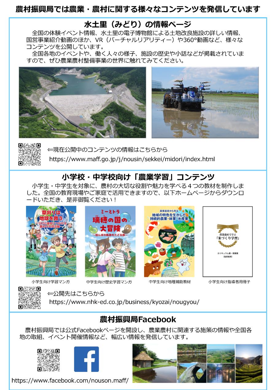 展示に関連するチラシ