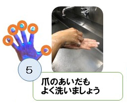 爪のあいだもよく洗いましょう
