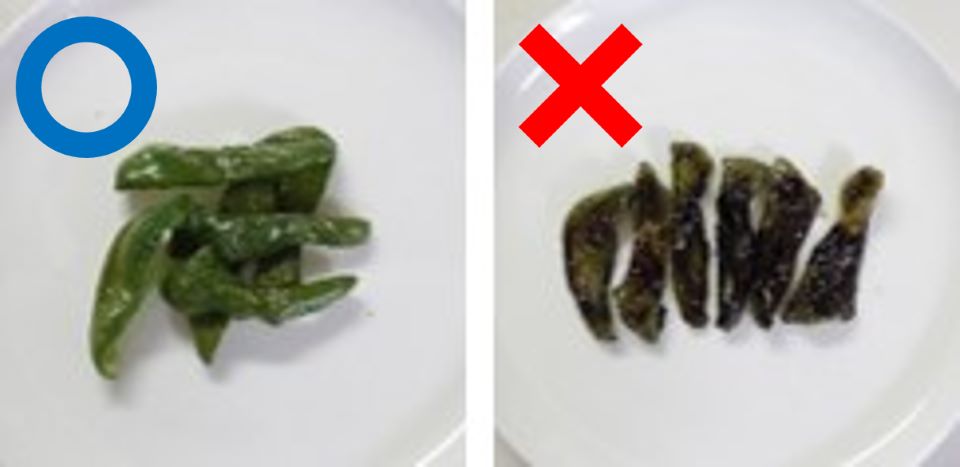 焦げ野菜