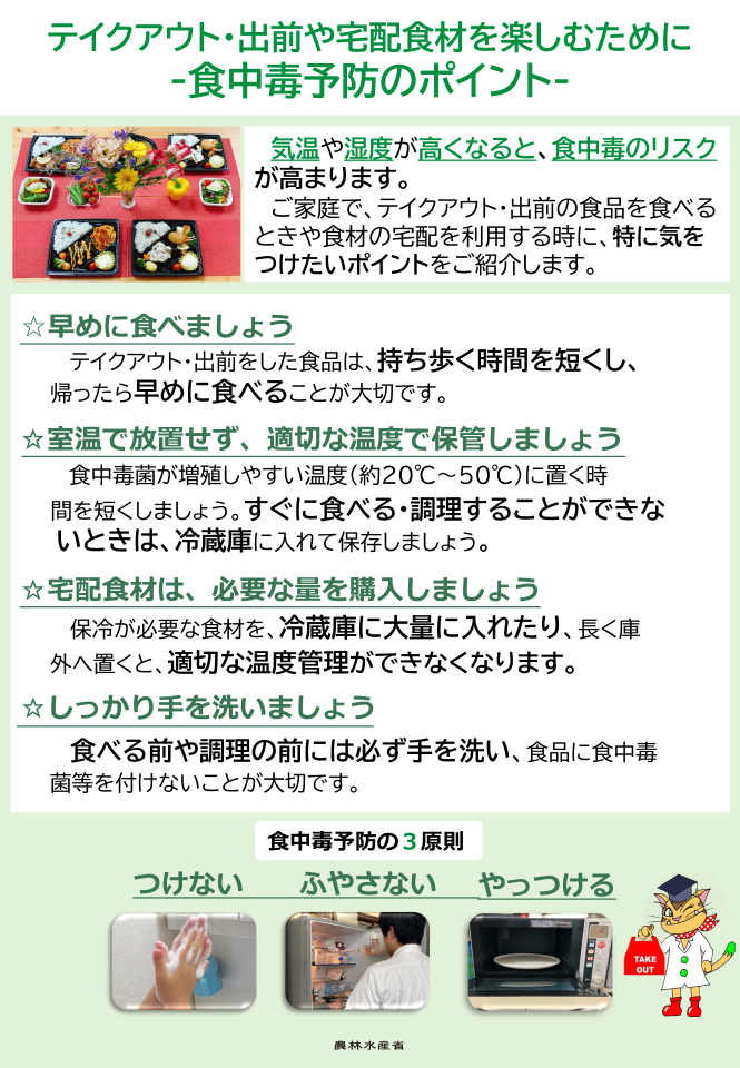 テイクアウト・出前や宅配食材を楽しむために