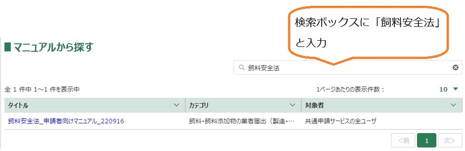 補足マニュアルの検索方法