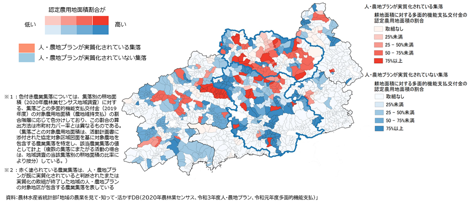地域の農業を見て・知って・活かすDBを用いた小地域分析