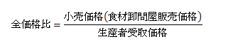 全価格比の計算式