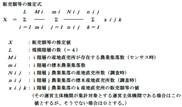 販売額等の式