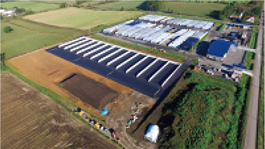 TMRセンターのバンカーサイロ