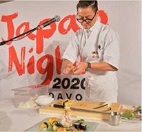 「ジャパンナイト」での寿司提供の様子