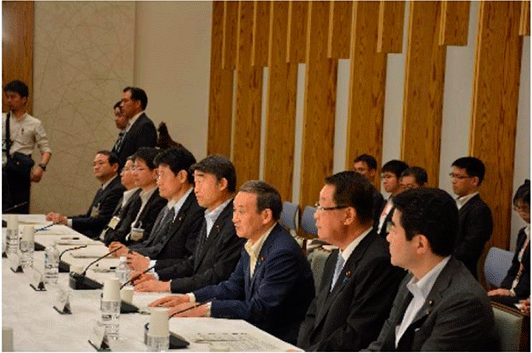 官邸に設置された農福連携等推進会議