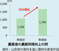 農業者の農業所得向上の例