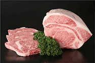 飛騨牛のステーキ用肉と部分肉