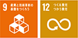 SDGsアイコン(目標9、12)