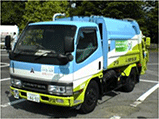 バイオディーゼルを使用したごみ収集車 バイオディーゼルを使用したごみ収集車