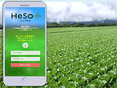HeSo+(ヘソプラス)の画面 HeSo+(ヘソプラス)の画面