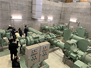 ウクライナ代表団による日本企業の技術・製品(揚水機場)の視察 ウクライナ代表団による日本企業の技術・製品(揚水機場)の視察
