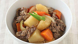 Japanese style beef and potato stew