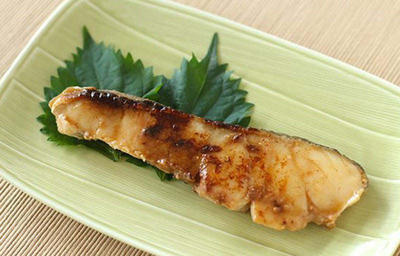 Grilled miso-flavoured cod