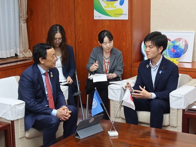 国連食糧農業機関（FAO）事務局長と会談