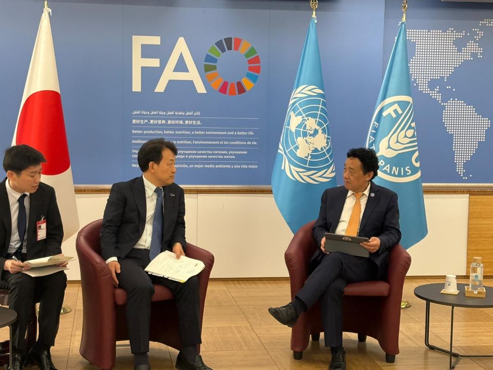 屈FAO事務局長とのバイ会談